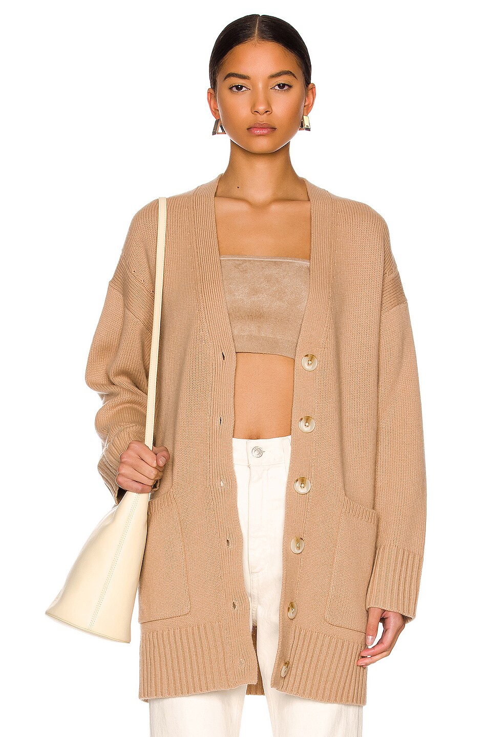 Image 1 of Loulou Studio Maio Sweater in Camel