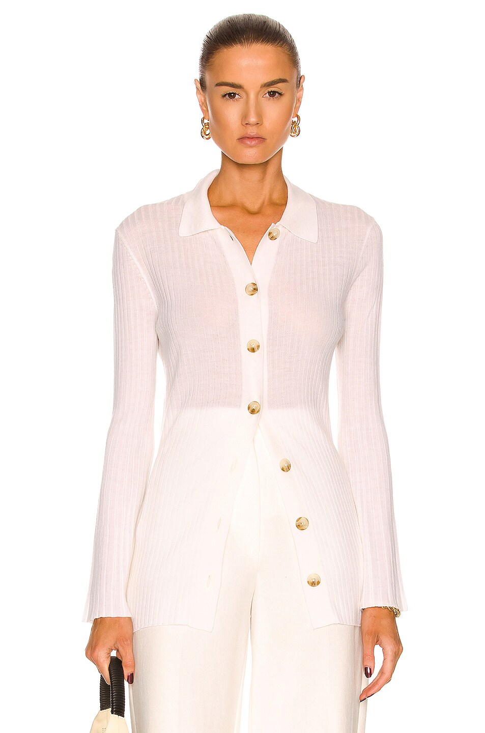 Image 1 of Loulou Studio Biola Sweater in Ivory
