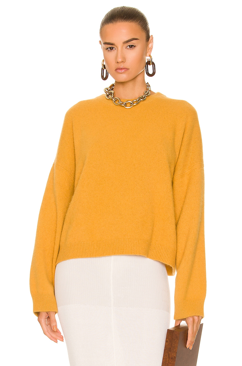 Image 1 of Loulou Studio Oversized Sweater in Safran