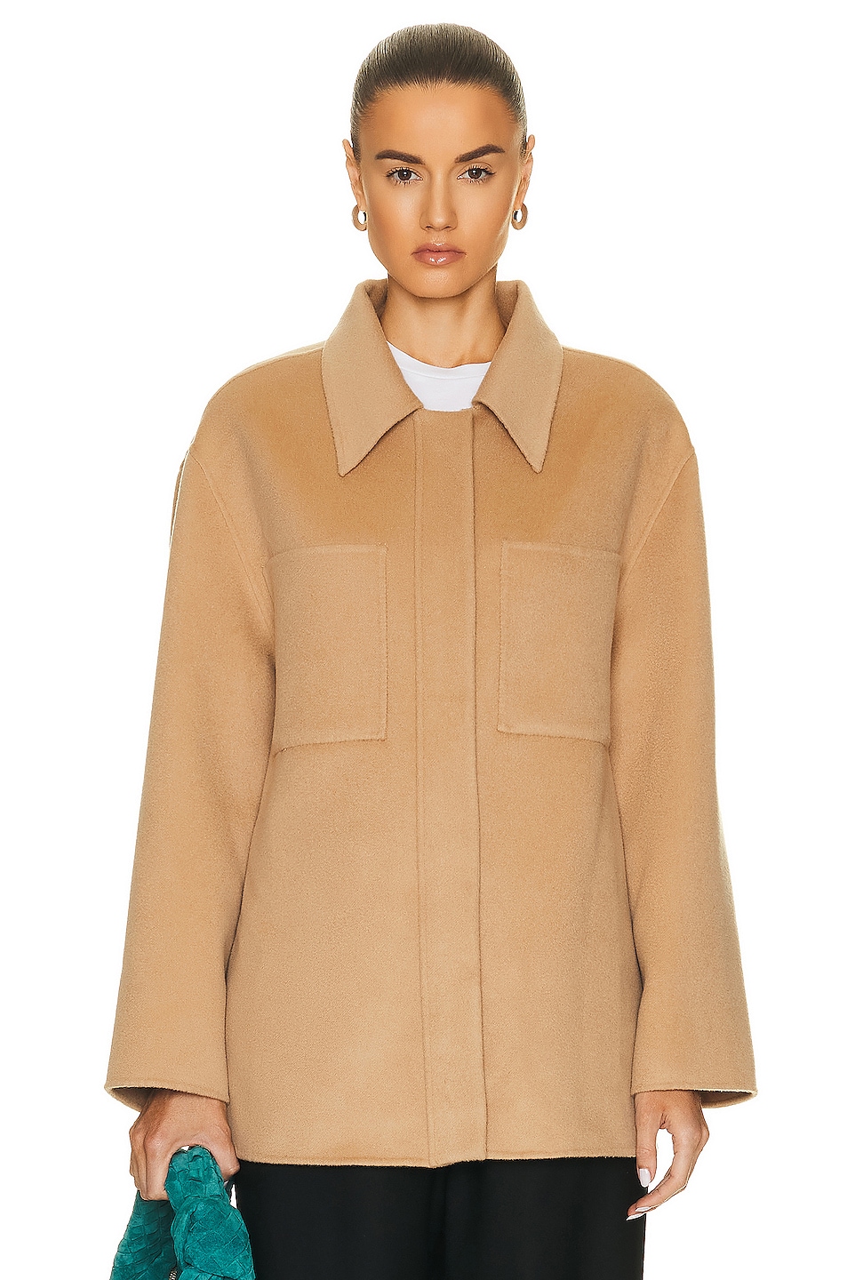 Image 1 of Loulou Studio Riva Jacket in Camel