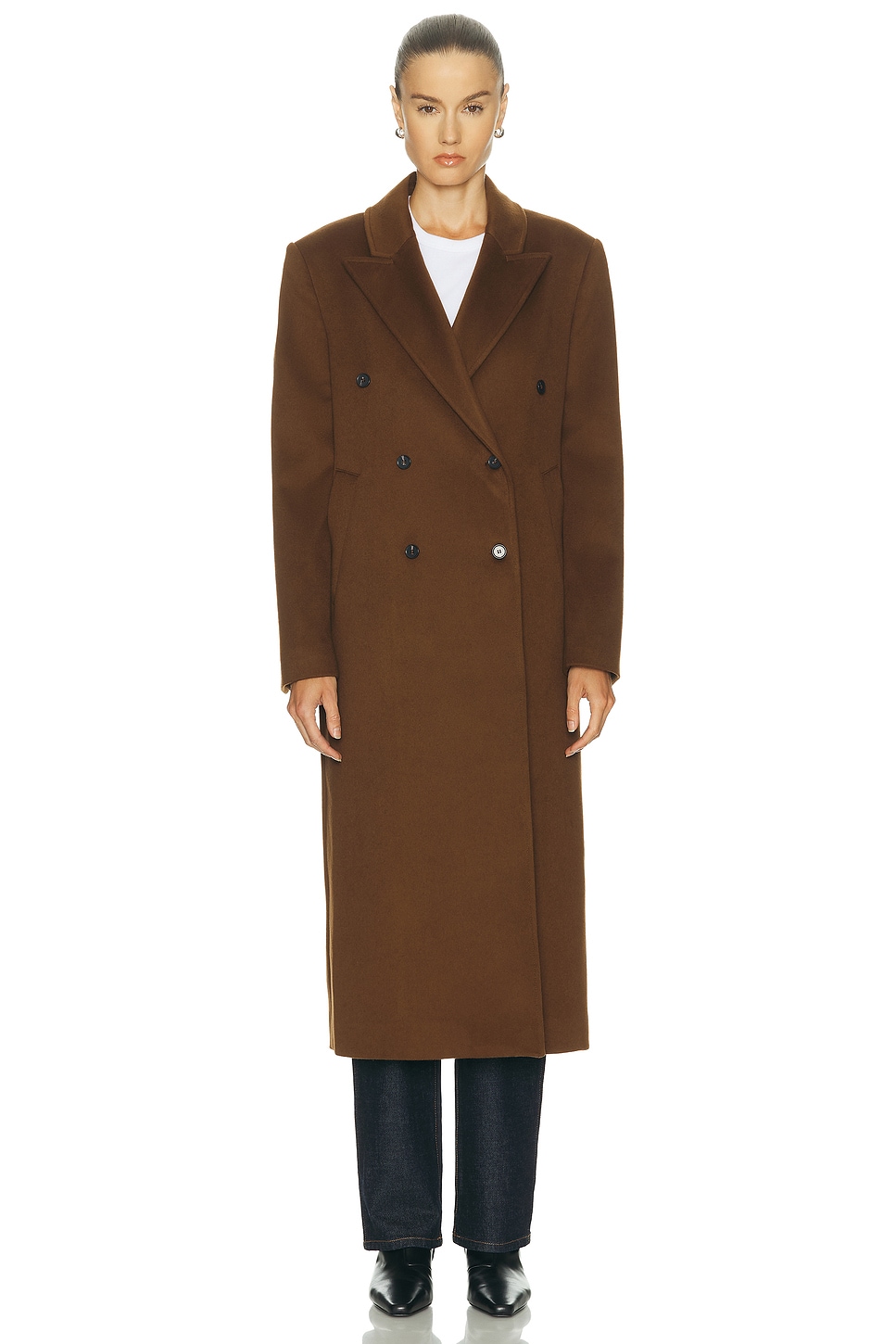 LOULOU DE SAISON X Loro Piana Rosco Double Breasted Coat