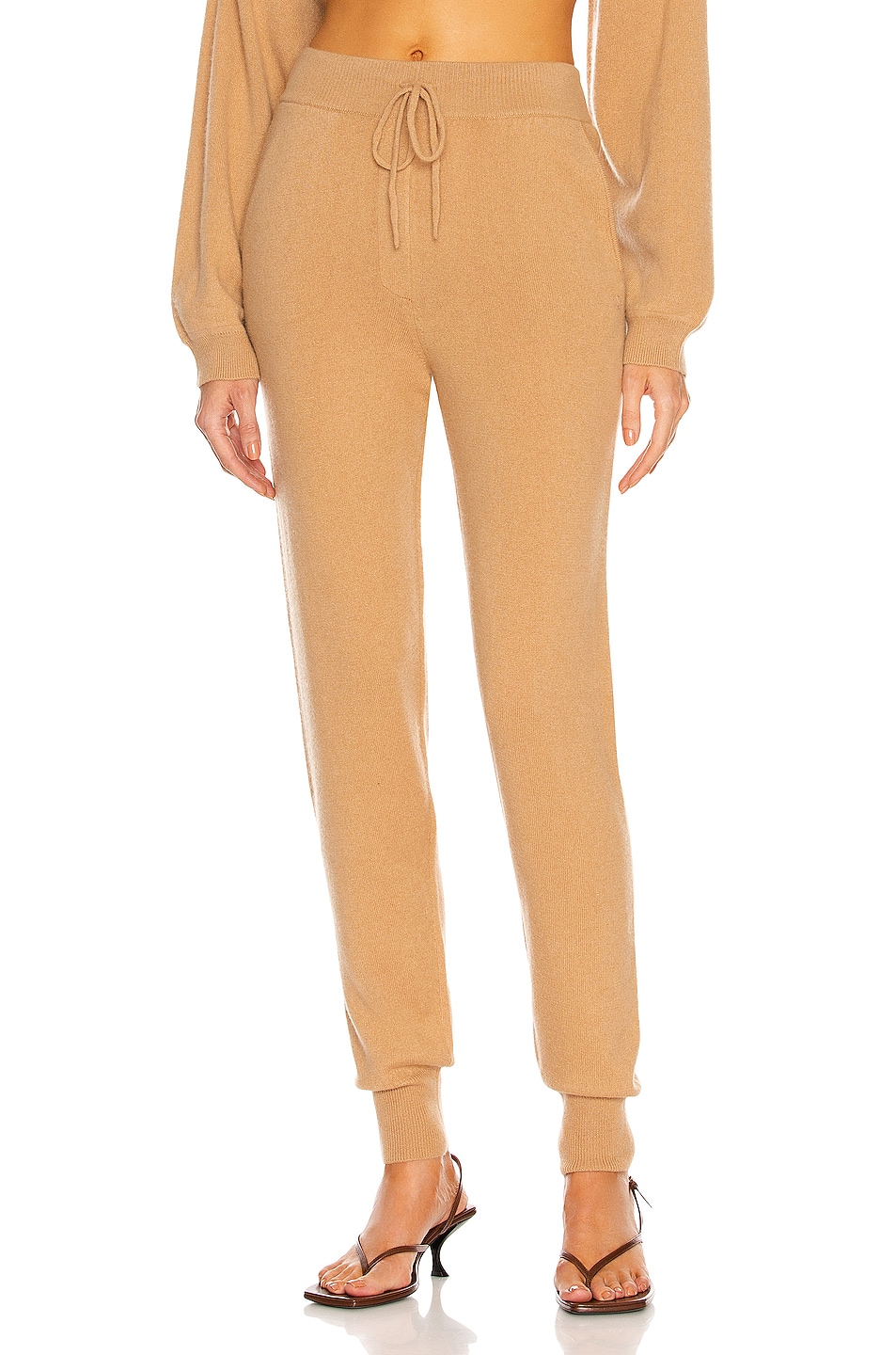 Image 1 of Loulou Studio Maddalena Cashmere Pant in Camel