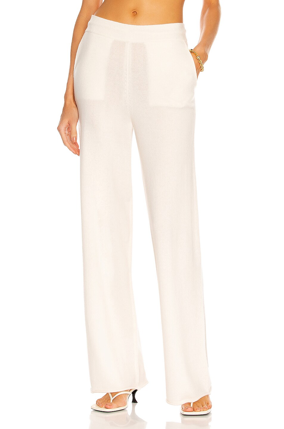 Image 1 of Loulou Studio Tioman Cashmere Pant in ivory