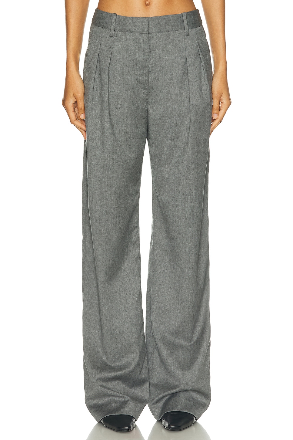 Shop Loulou Studio Sbiru Trouser In Grey