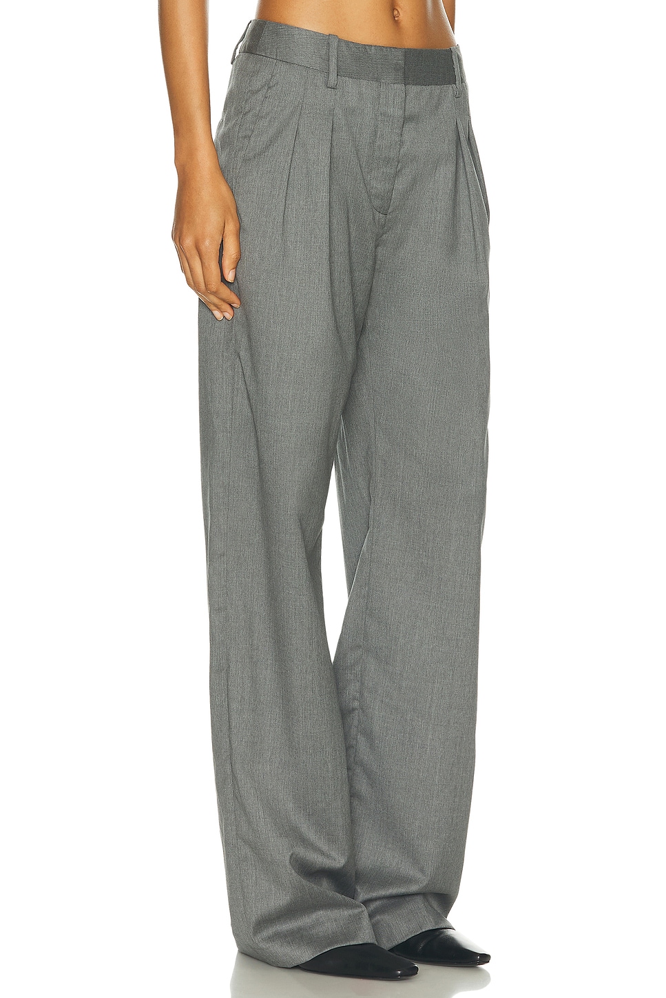 Shop Loulou Studio Sbiru Trouser In Grey