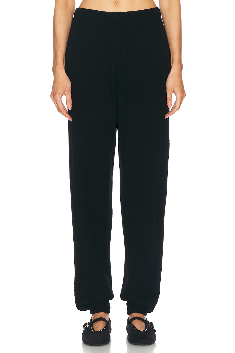 Shop Loulou Studio Hespero Cashmere Jogger In Black