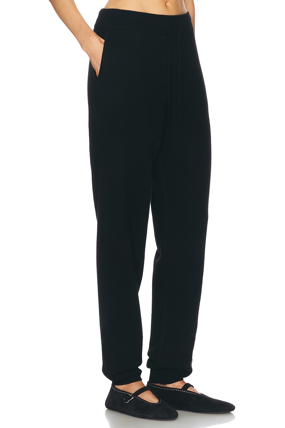 Shop Loulou Studio Hespero Cashmere Jogger In Black