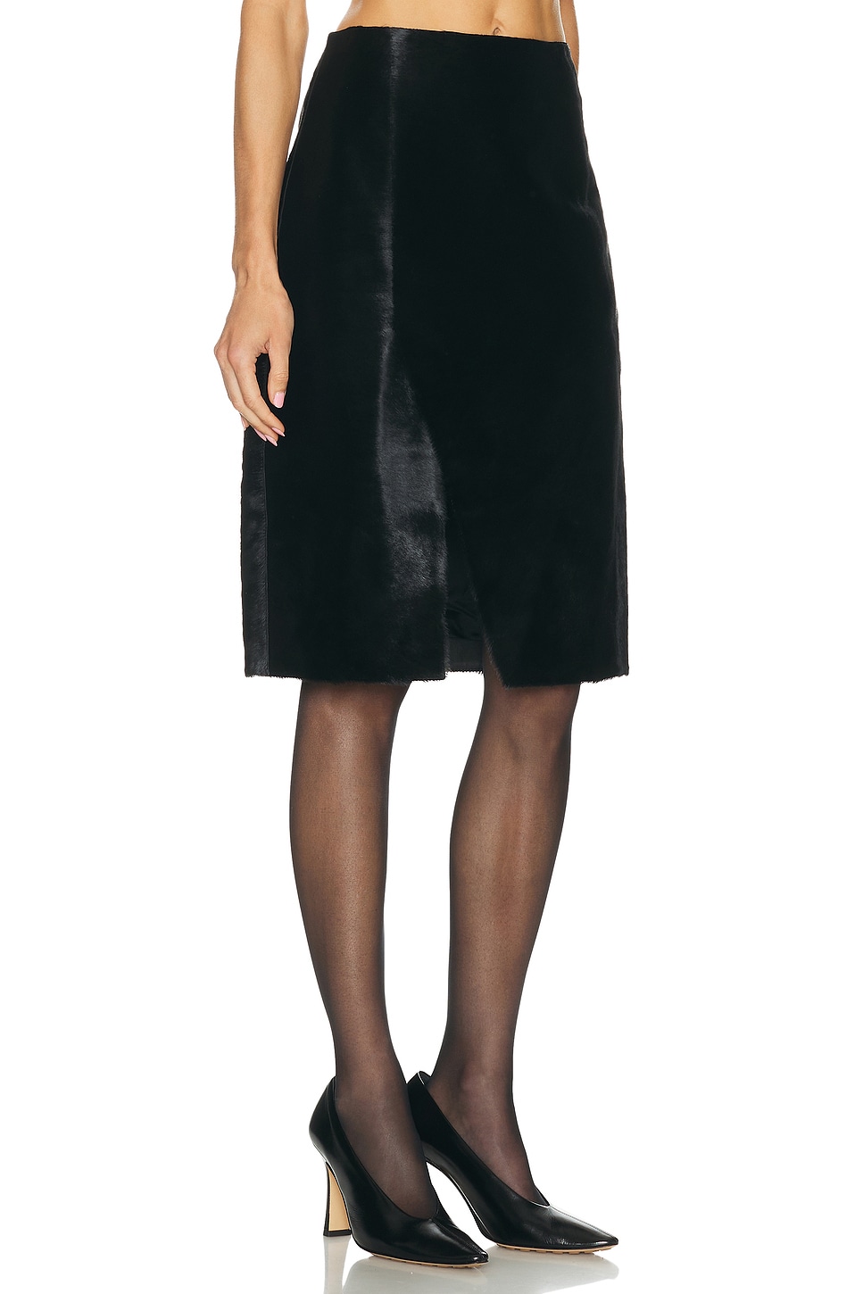 Loulou De Saison Myra Assymetric Skirt In Black