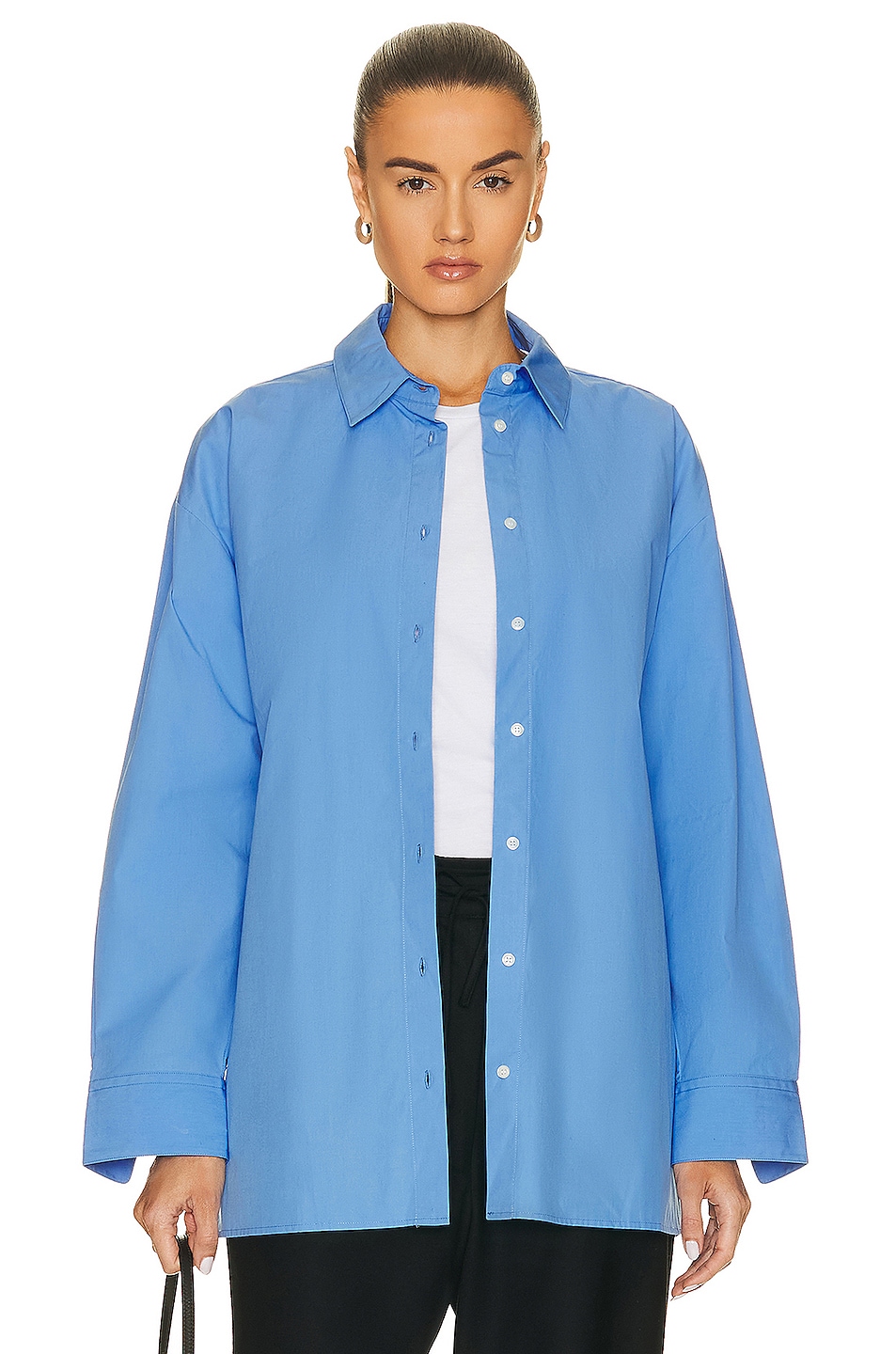 Image 1 of Loulou Studio Cotton Shirt in Blue
