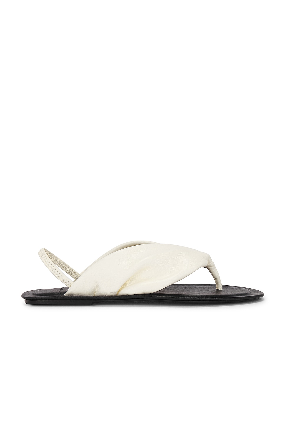 Sahado Slingback Flat Sandals in Cream