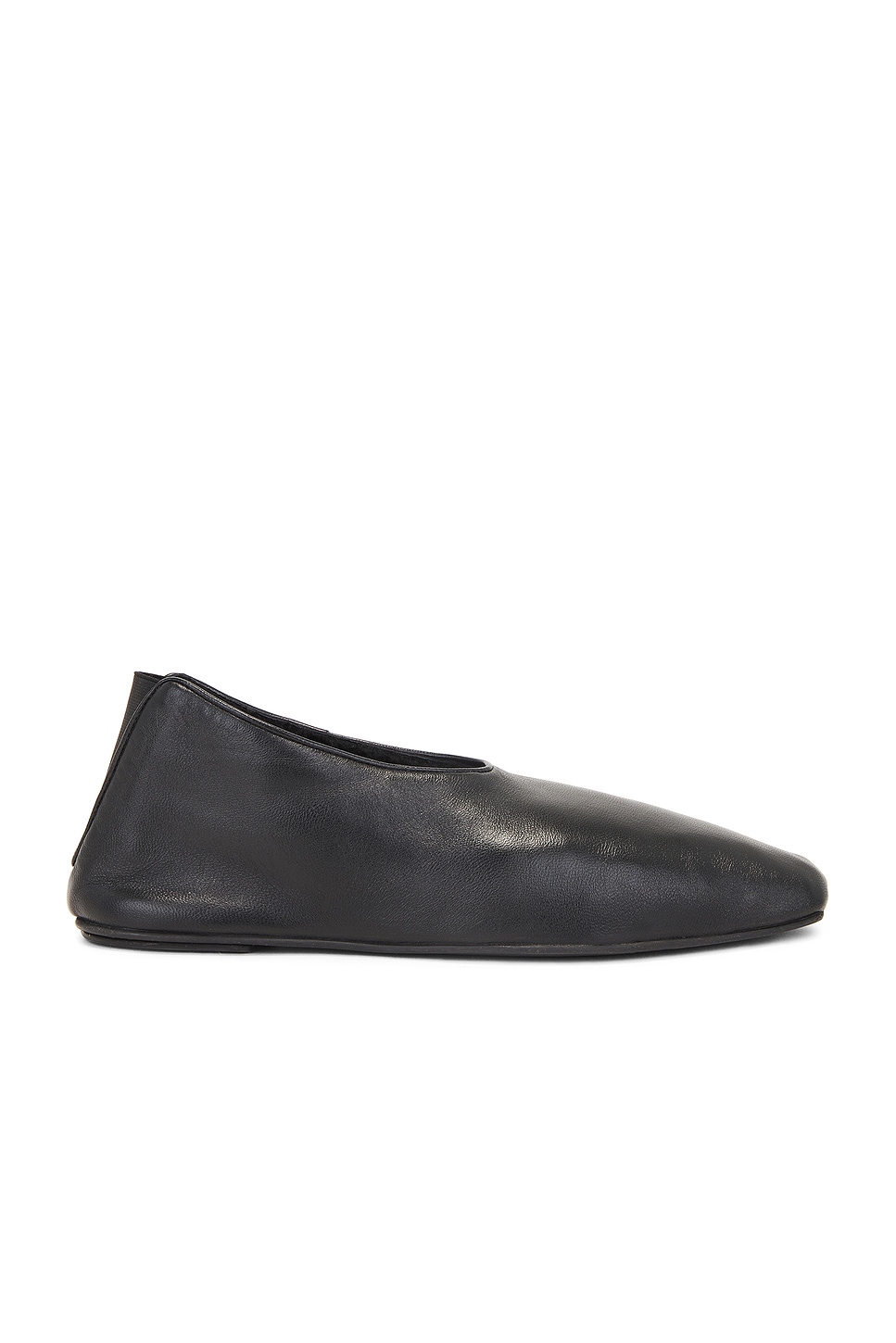 Shop Loulou Studio Rachel Flats In Black