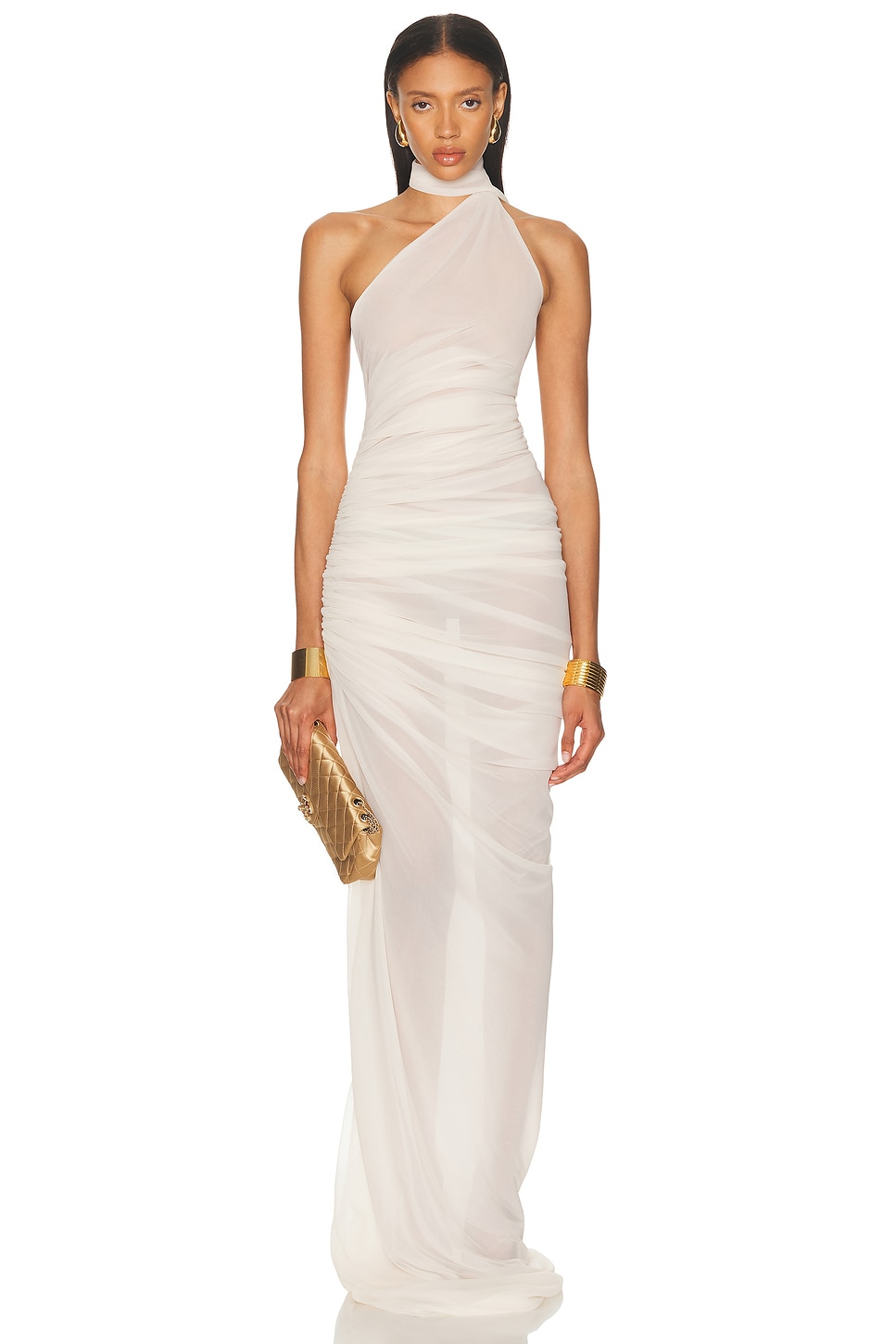 Image 1 of Ludovic de Saint Sernin Halter Dress in White