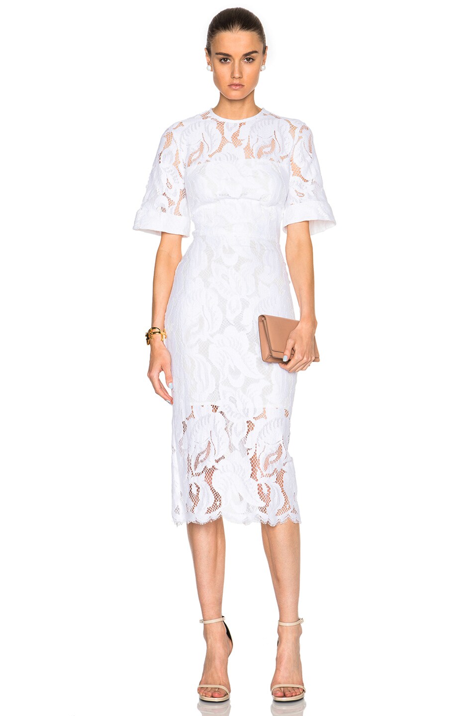 Image 1 of Lover Arizona Lace Dress in White