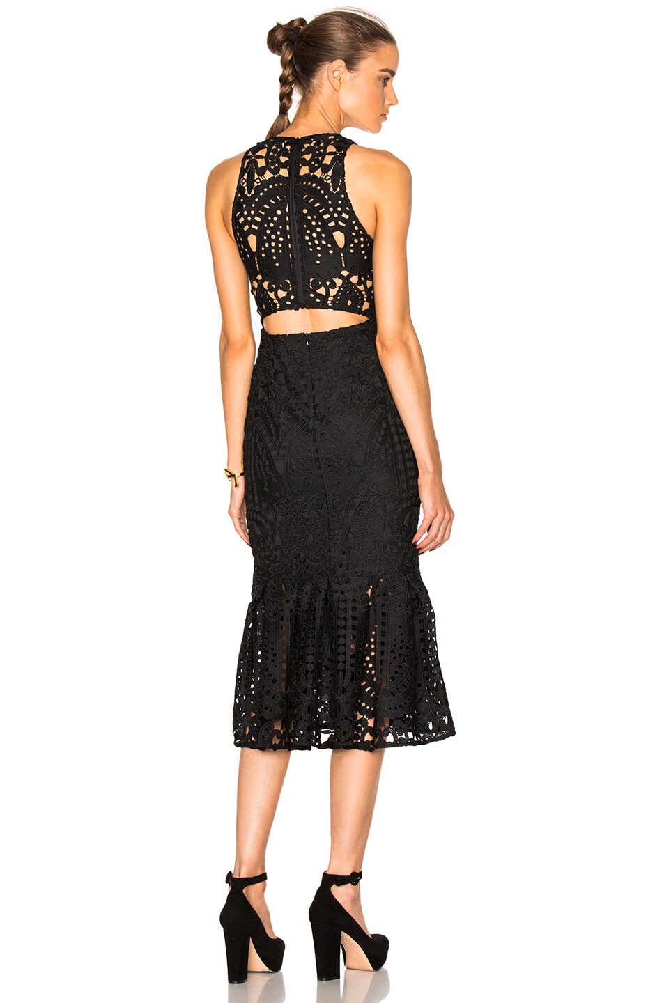 Image 1 of Lover Harmony Cut Out Dress in Black