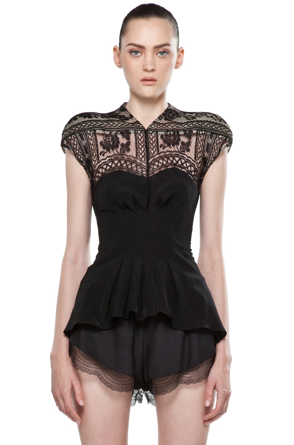 Image 1 of Lover Gothic Top in Black