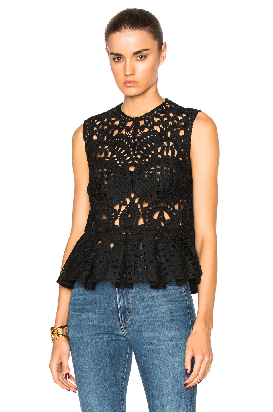 Image 1 of Lover Harmony Pleat Top in Black