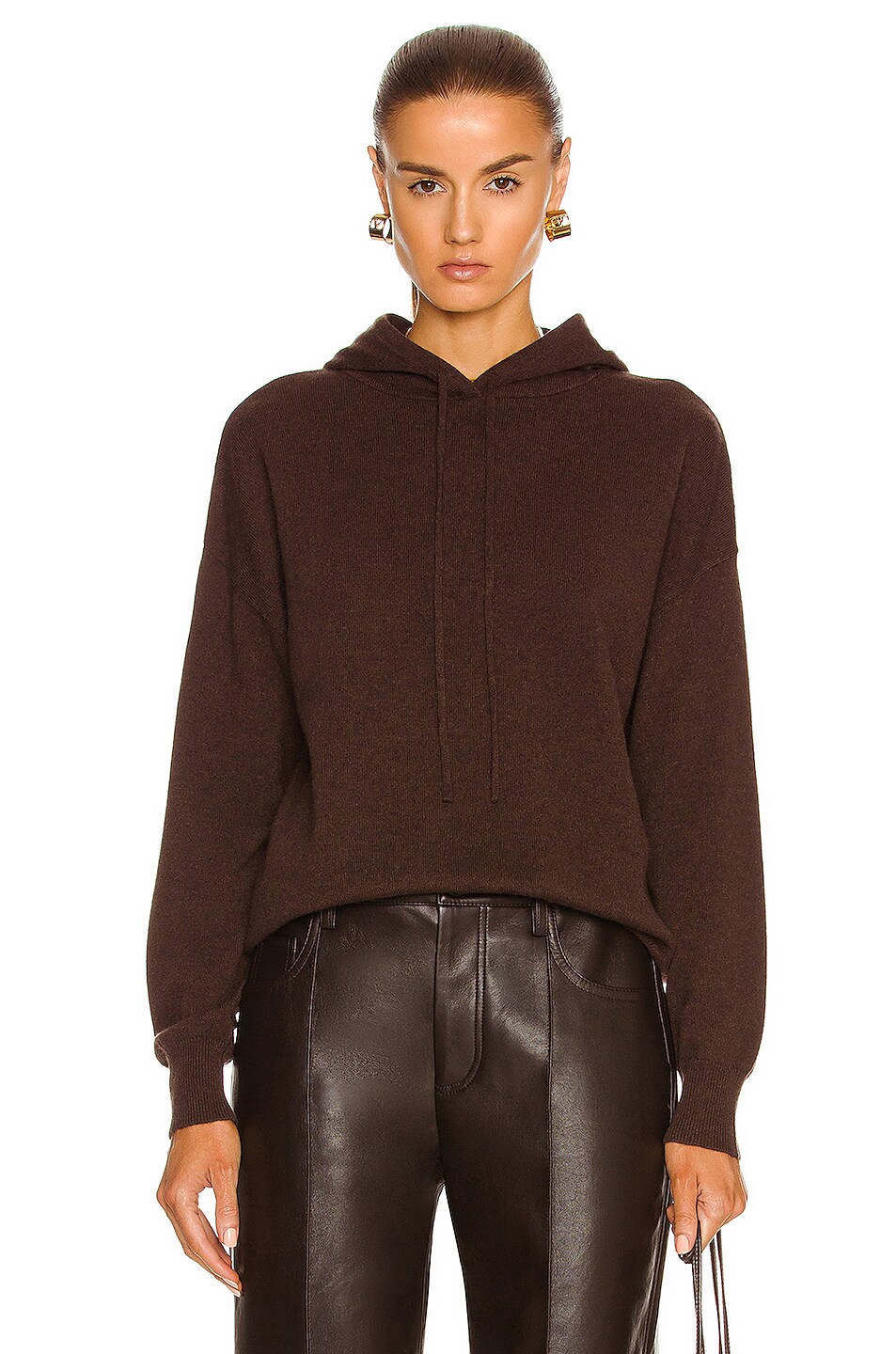 Image 1 of Lisa Yang Cashmere Luella Sweater in Chocolate