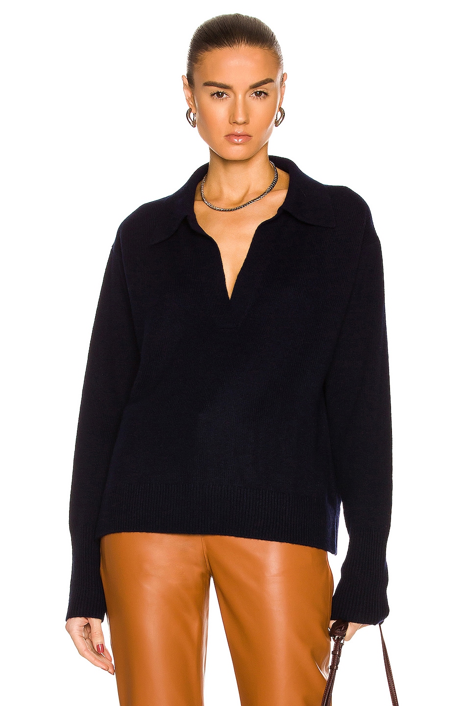 Image 1 of Lisa Yang Serena Cashmere Sweater in Navy