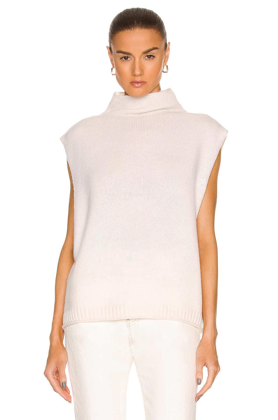 Image 1 of Lisa Yang Tova Cashmere Sweater in Cream