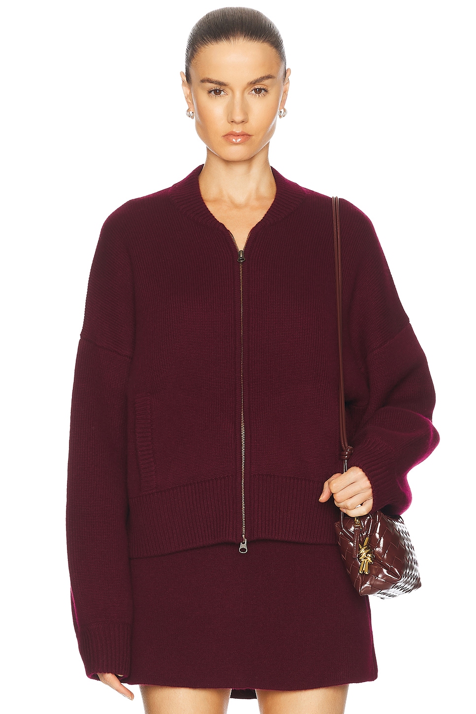 Kirsti Cardigan Jacket in Burgundy