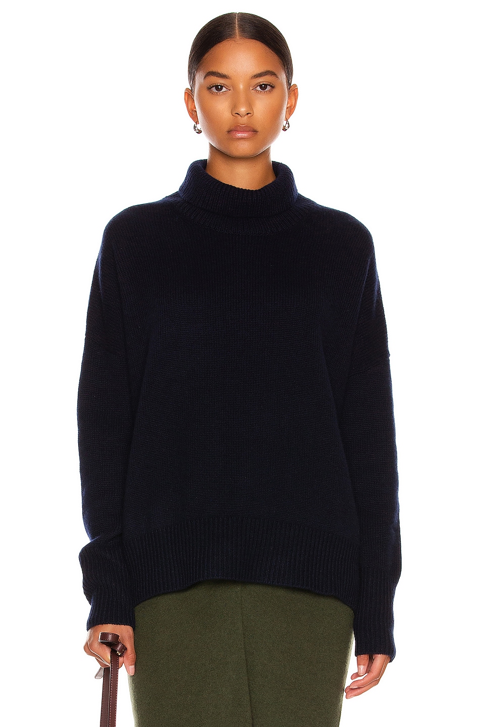 Image 1 of Lisa Yang Cashmere Heidi Sweater in Navy