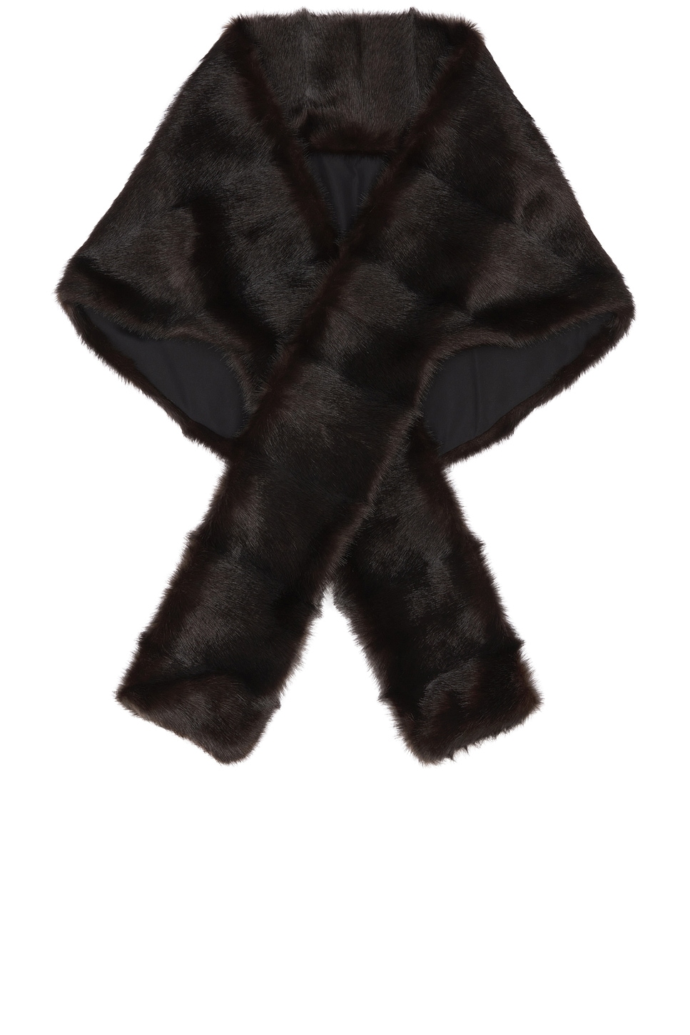 MAGDA BUTRYM FAUX FUR WRAP SCARF 