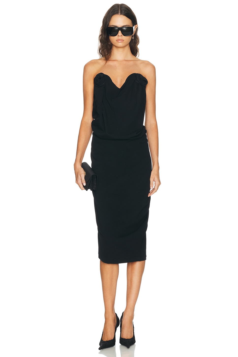 Magda Butrym Strapless Bustier Dress