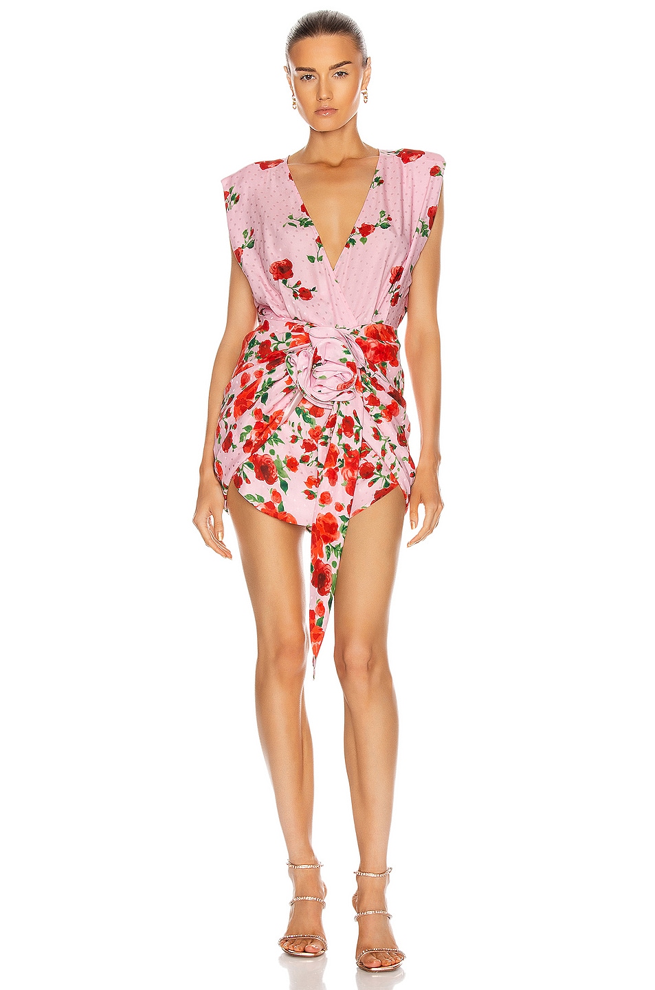 Image 1 of Magda Butrym Floral Mini Dress in Pink