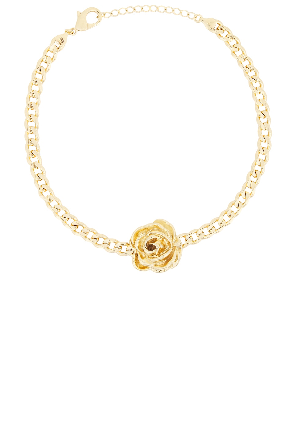 Image 1 of Magda Butrym Necklace With Rose Pendant in Gold