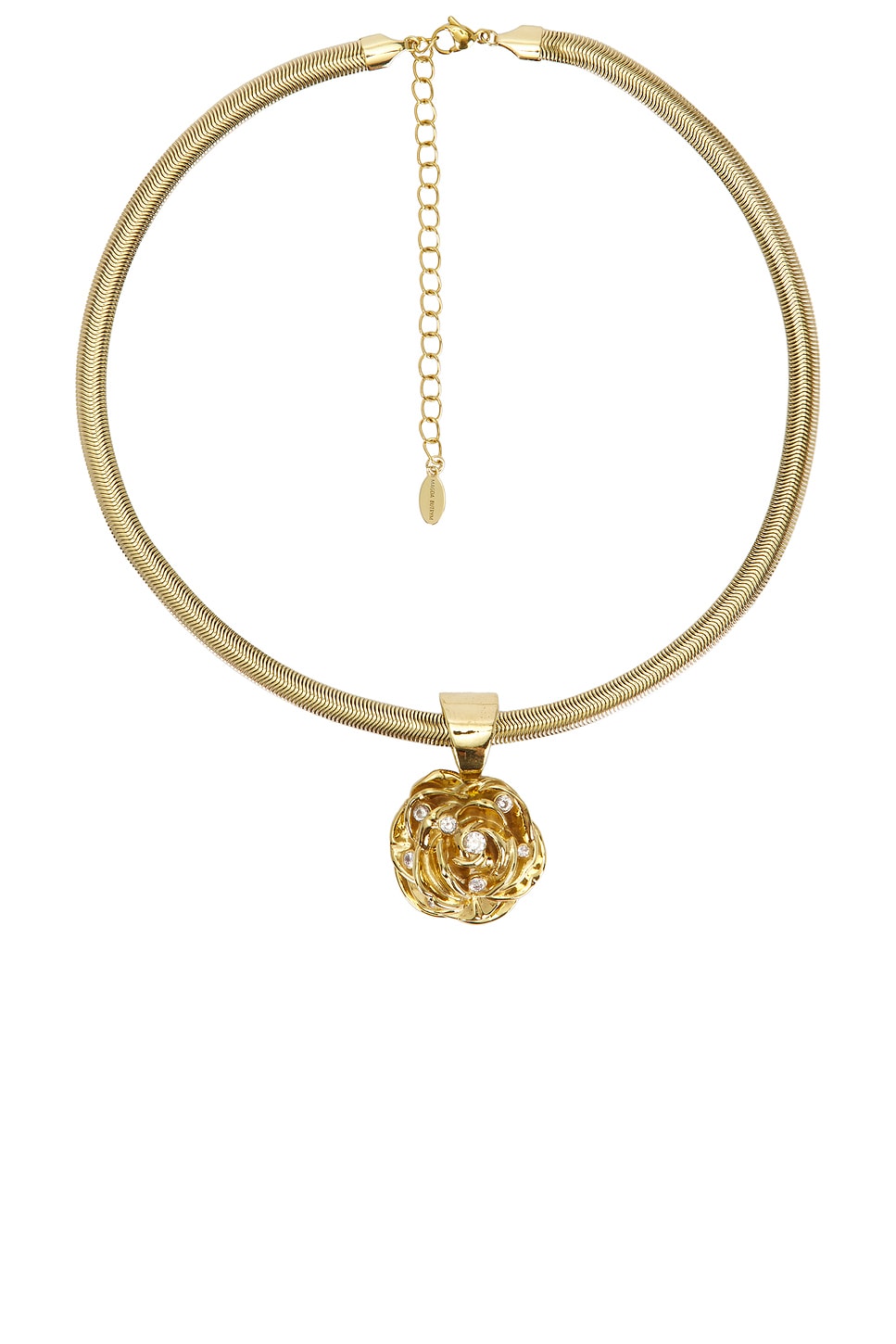 Image 1 of Magda Butrym Rose Necklace in Gold