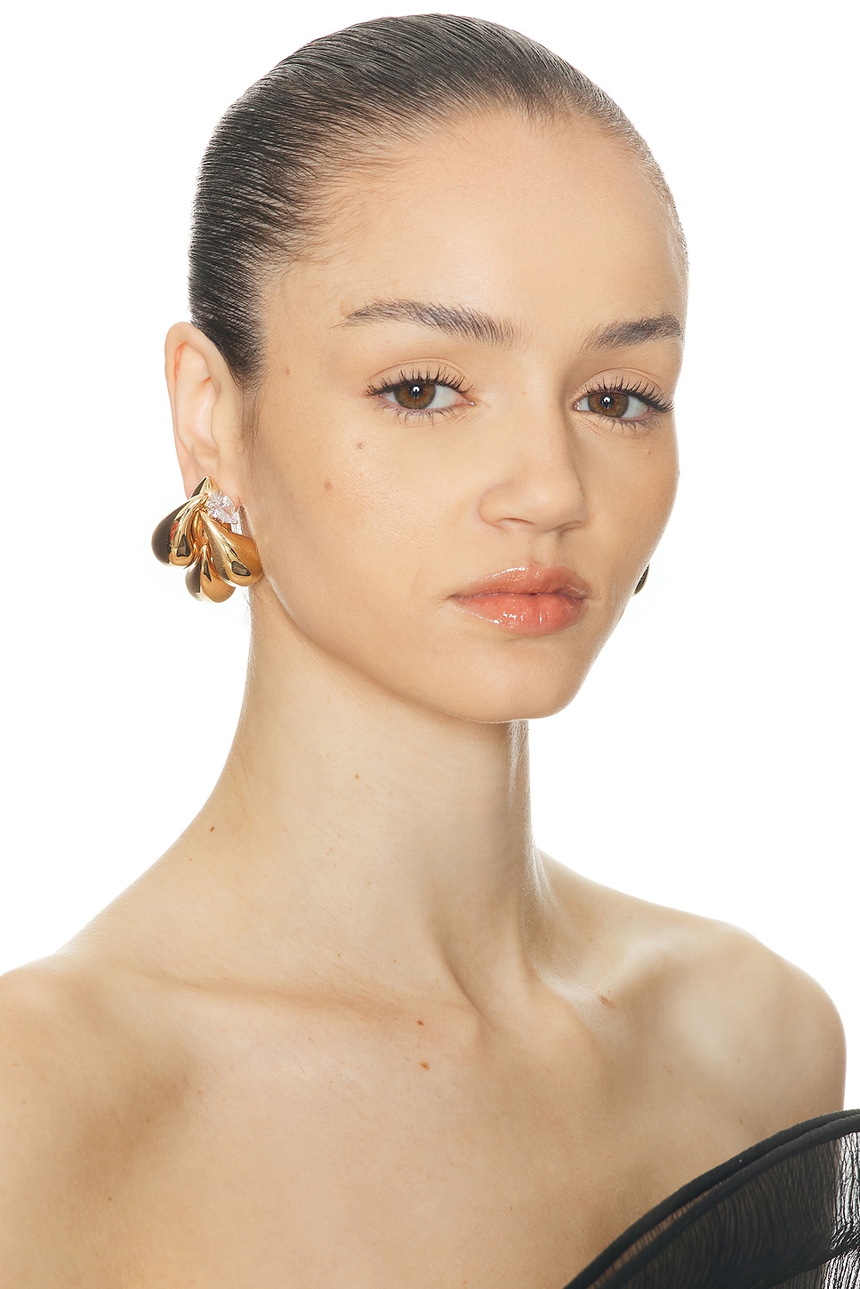 Magda Butrym Sculptural Earrings In Gold