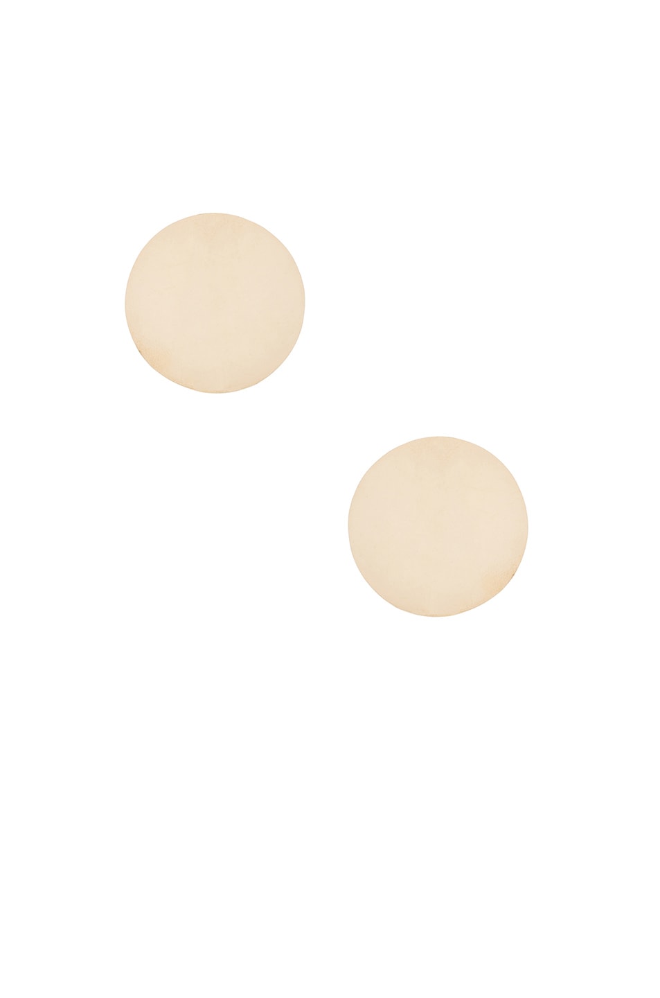 Image 1 of Magda Butrym Medium Round Earrings in Yellow Gold
