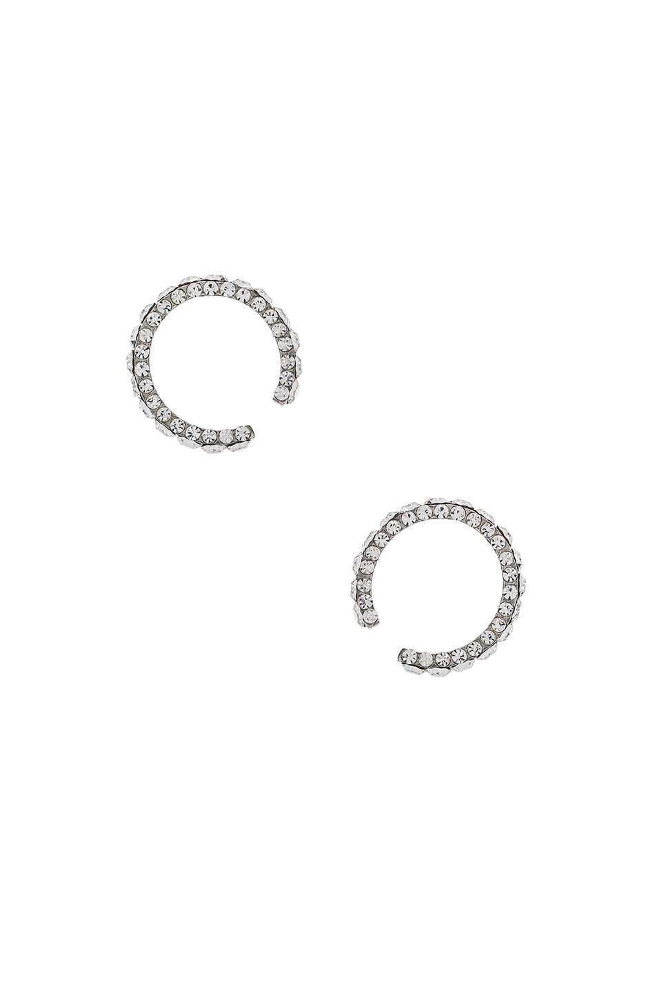Image 1 of Magda Butrym Small Zirconia Earrings in Silver & Zirconia