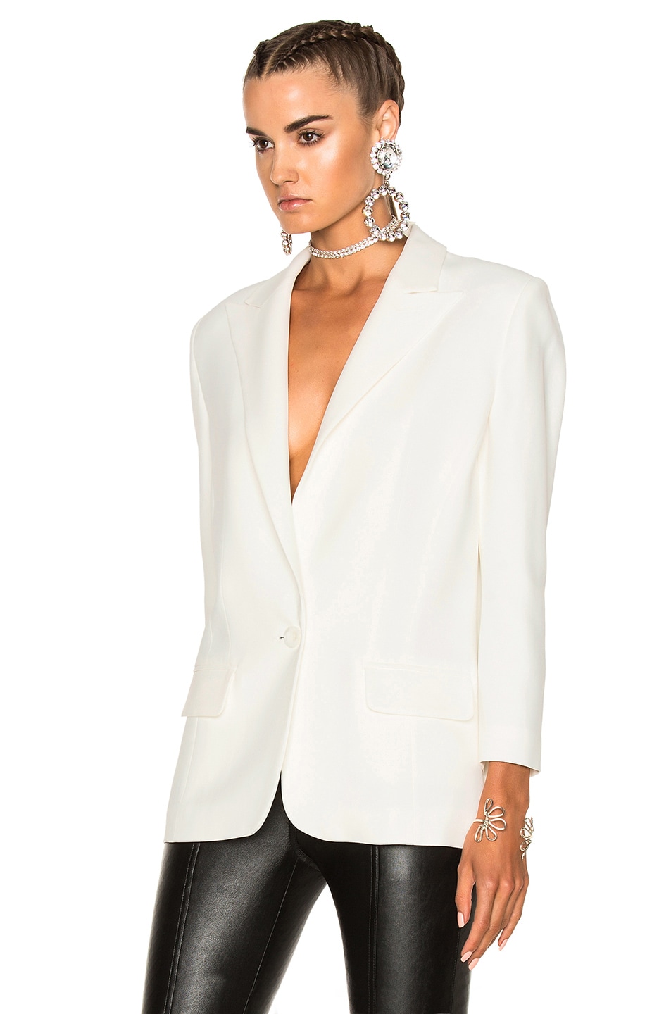MAGDA BUTRYM San Carlos Blazer Jacket in White | ModeSens