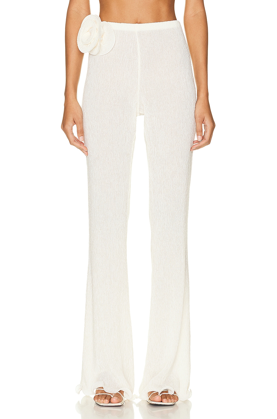 Image 1 of Magda Butrym Flower Pant in Cream