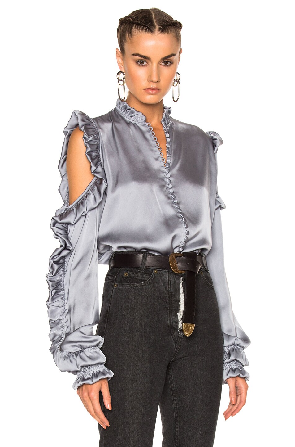 Image 1 of Magda Butrym Lecce Blouse in Gray