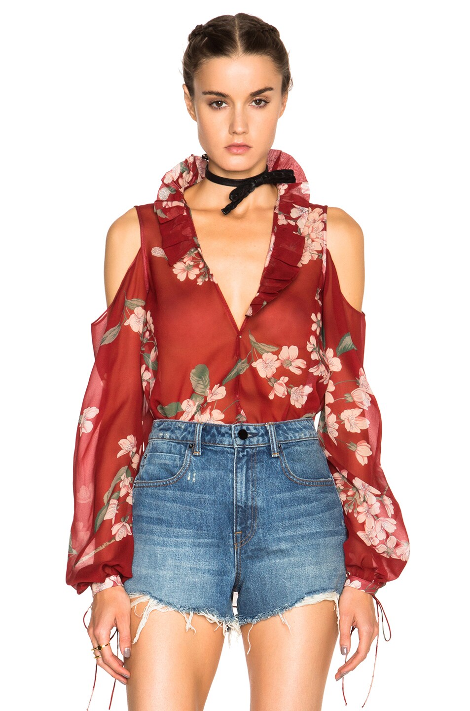 Image 1 of Magda Butrym Ibarra Top in Red