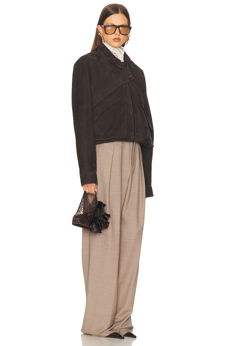 Magda Butrym Small Devana Bag In Brown
