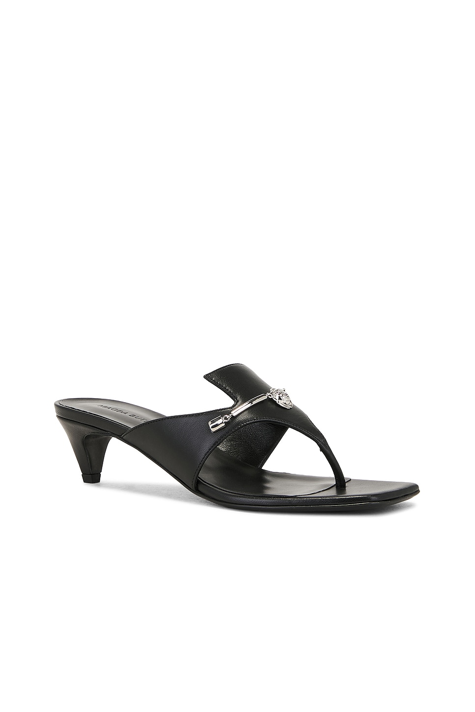 Magda Butrym Leather Sandal In Black