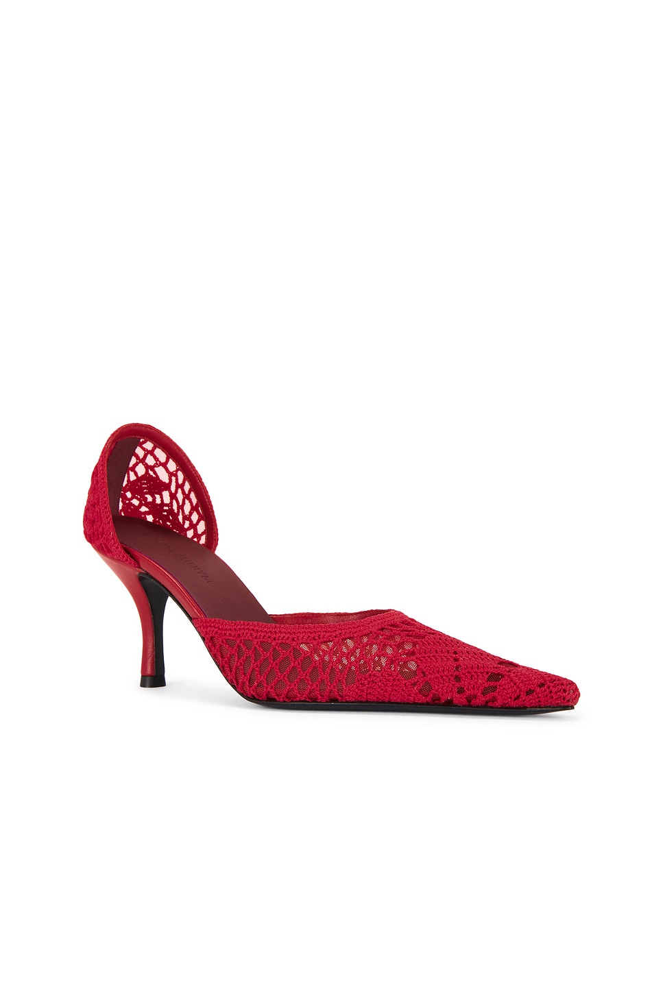 Magda Butrym Crochet Pump In Red