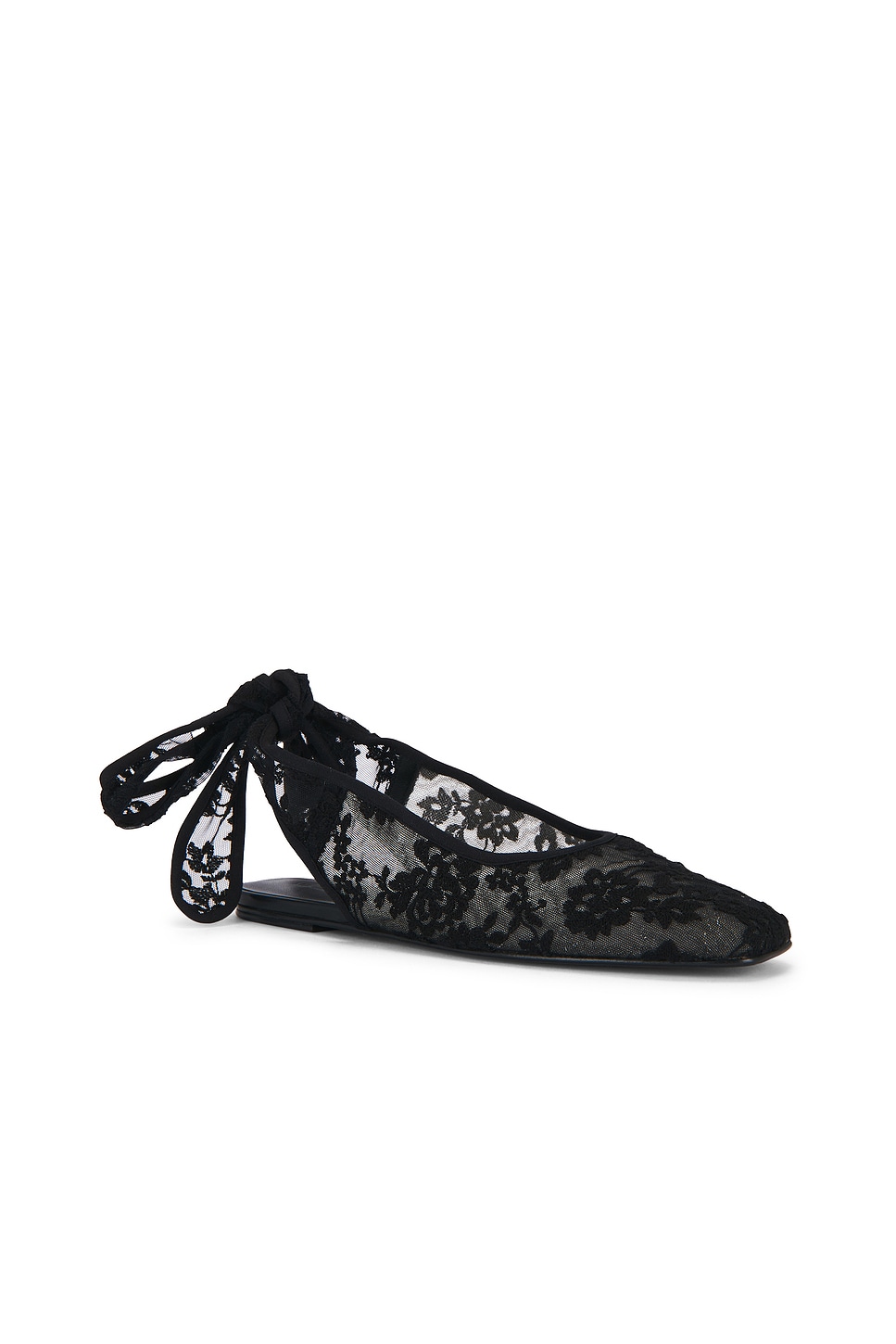 Magda Butrym Lace Ballet Flat In Black