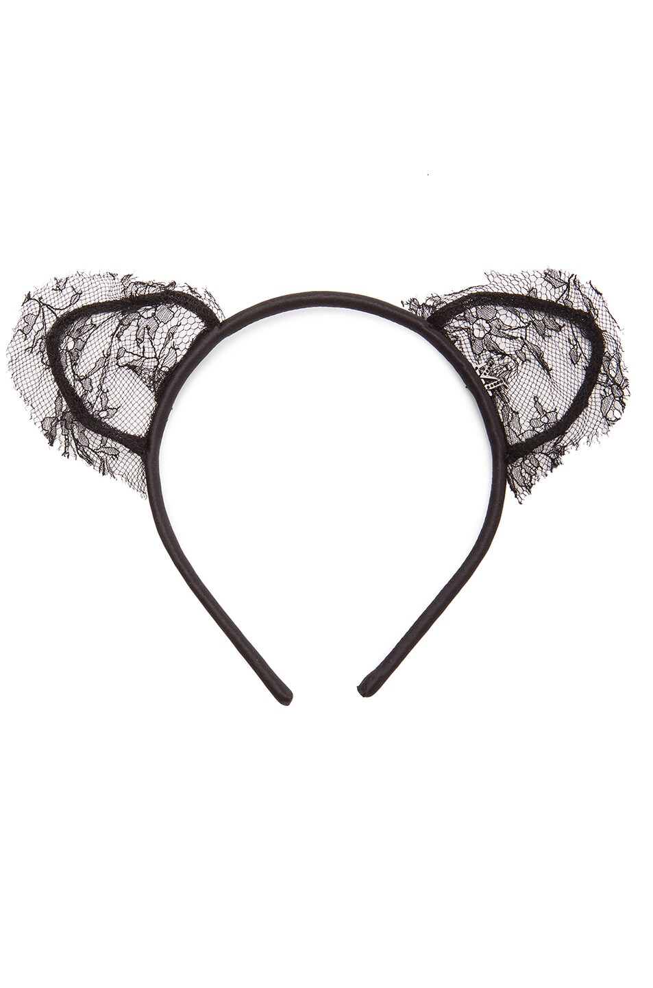 Image 1 of Maison Michel Heidi Cat Headband in Black
