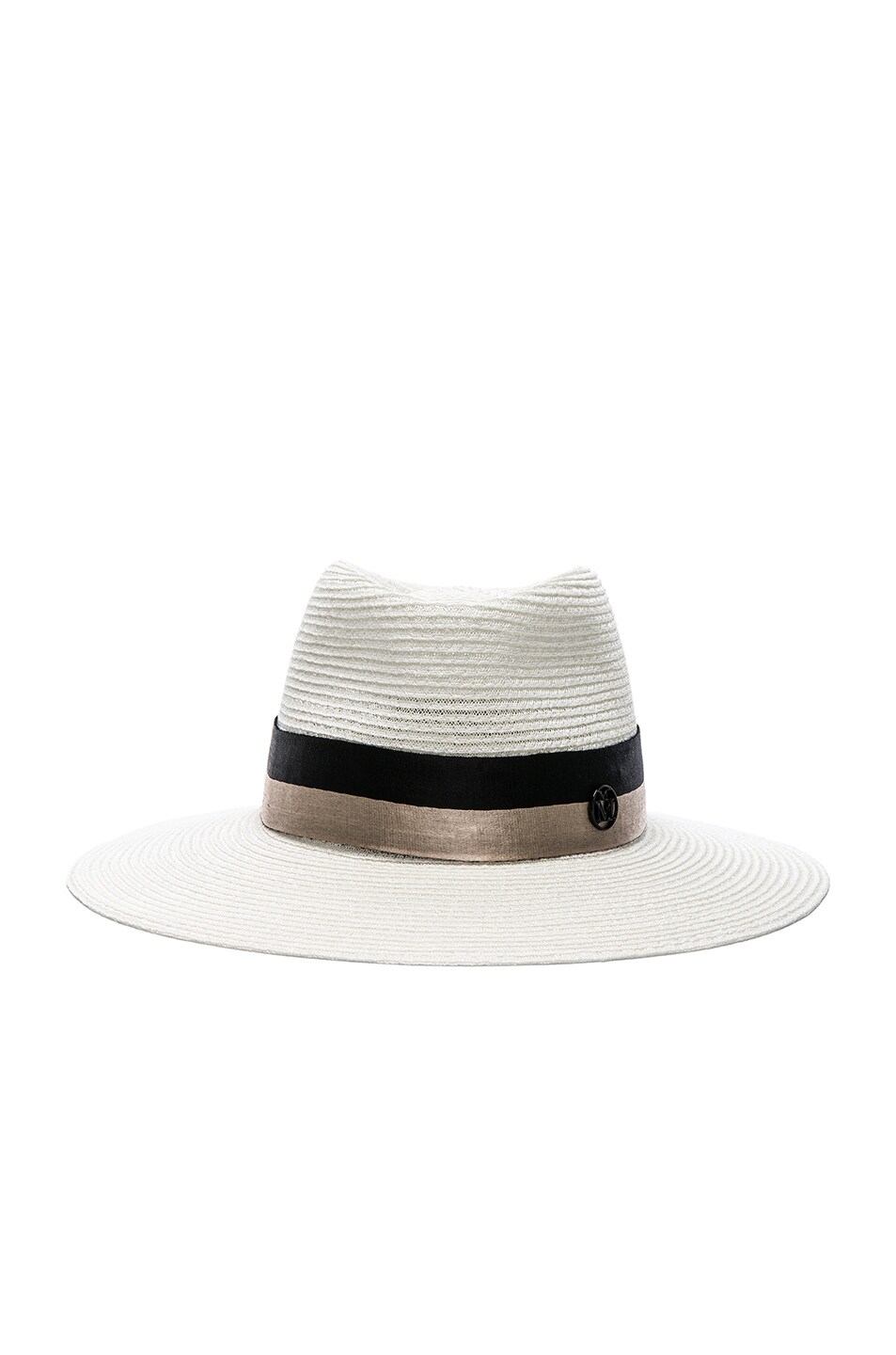 Image 1 of Maison Michel Charles Hat in Off White