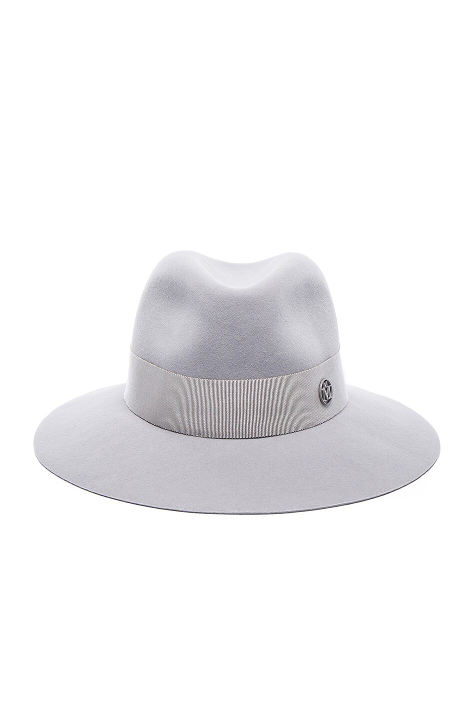 Image 1 of Maison Michel Henrietta Boyfriend Large Brim Hat in Concrete Grey
