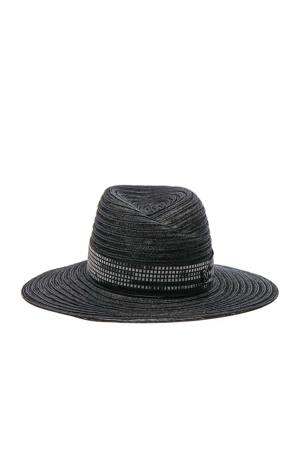 Image 1 of Maison Michel Virginie Hat in Black