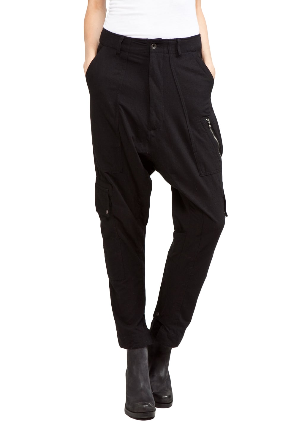 Image 1 of MA Julius Cargo Trousers in Black