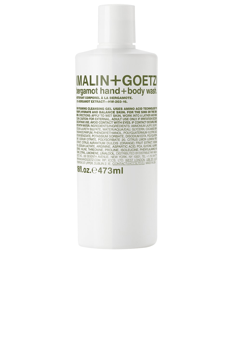 Malin + Goetz Bergamot Hand + Body Wash