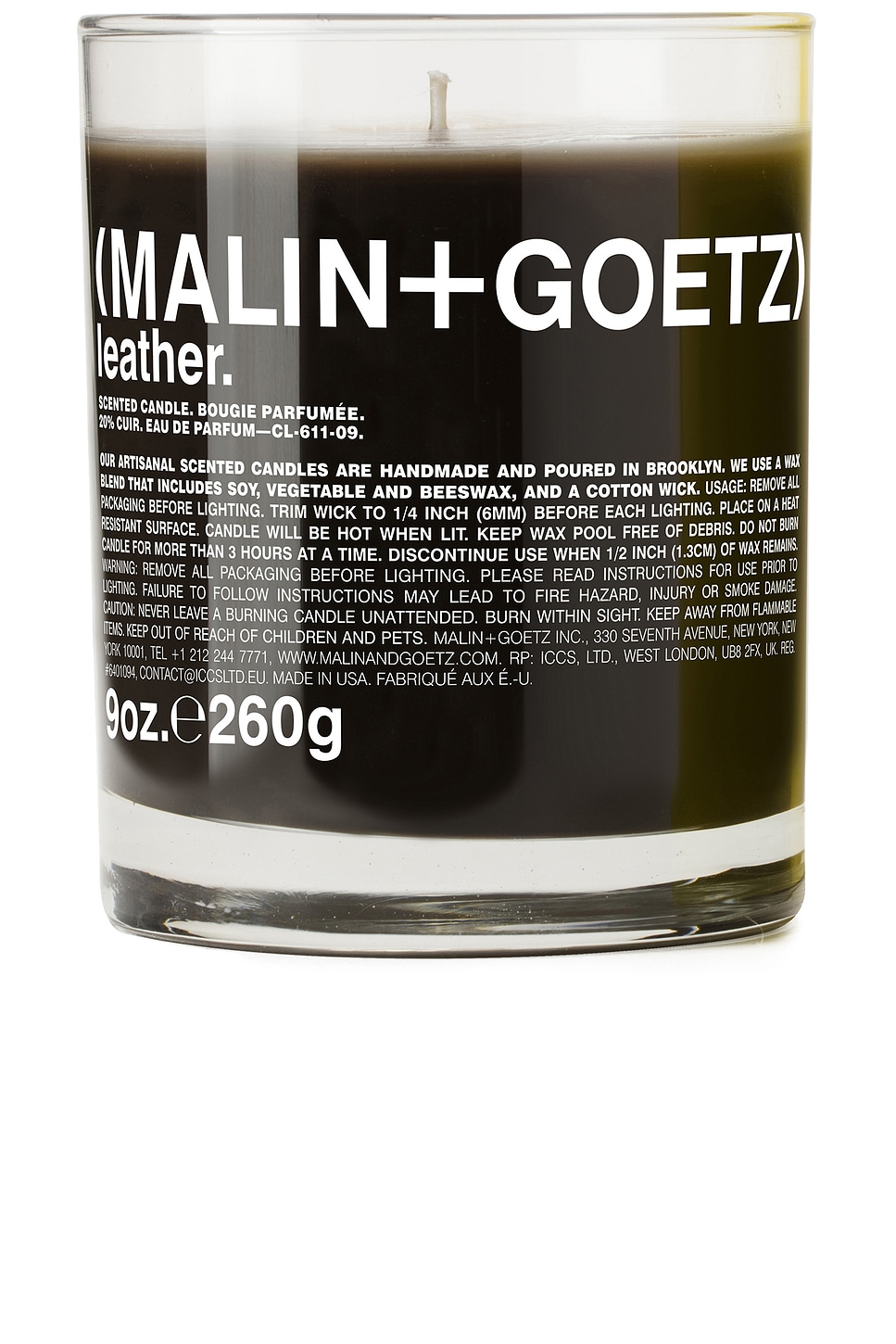 Malin + Goetz Leather Candle In Brown