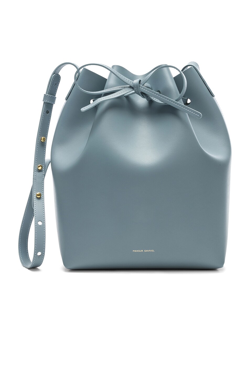 Image 1 of Mansur Gavriel Bucket Bag in Grey Blue