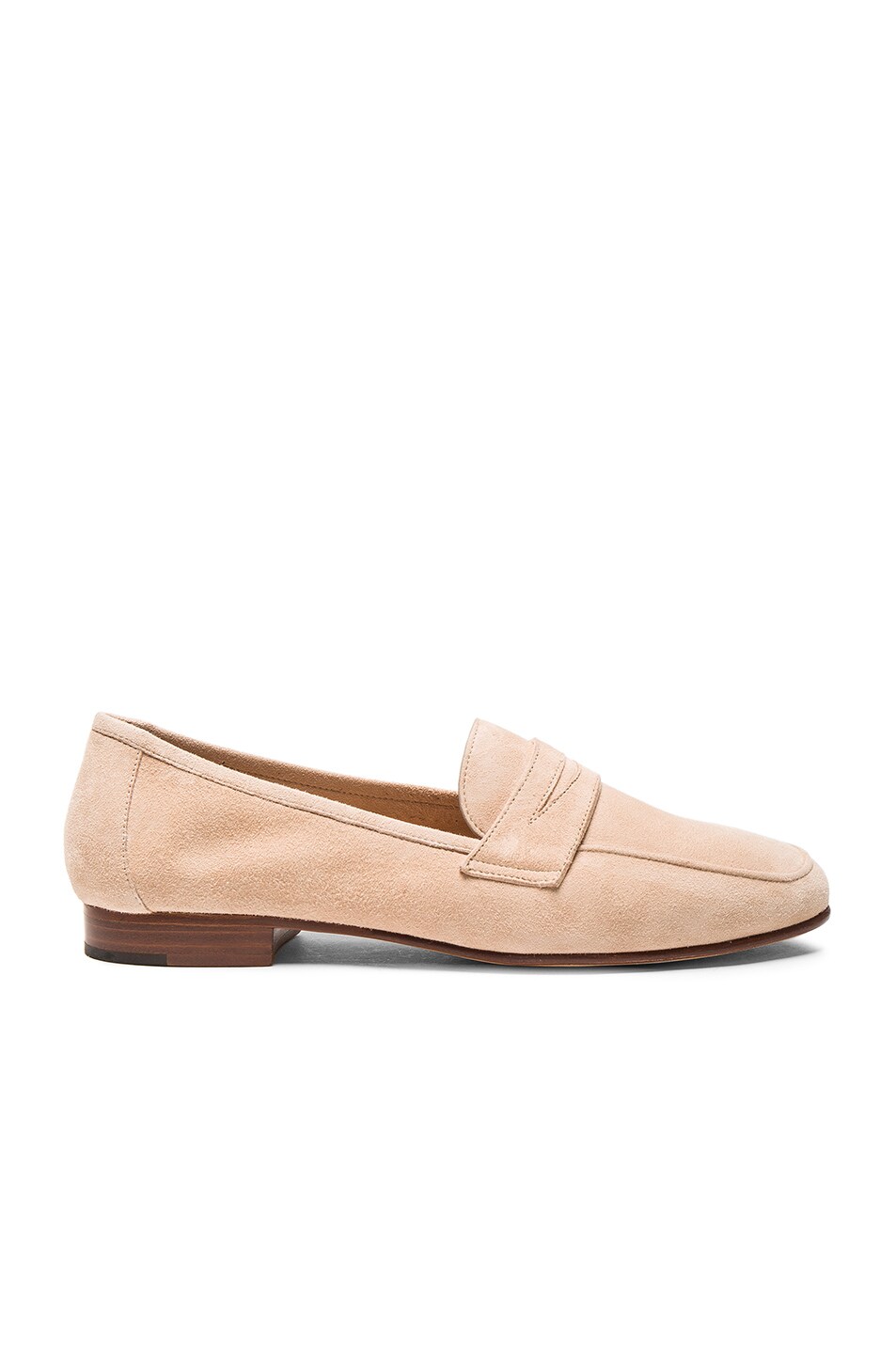 Image 1 of Mansur Gavriel Classic Suede Loafers in Sand Suede